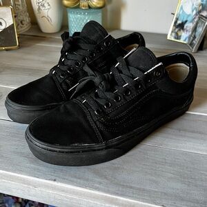 Vans old school all black sneakers